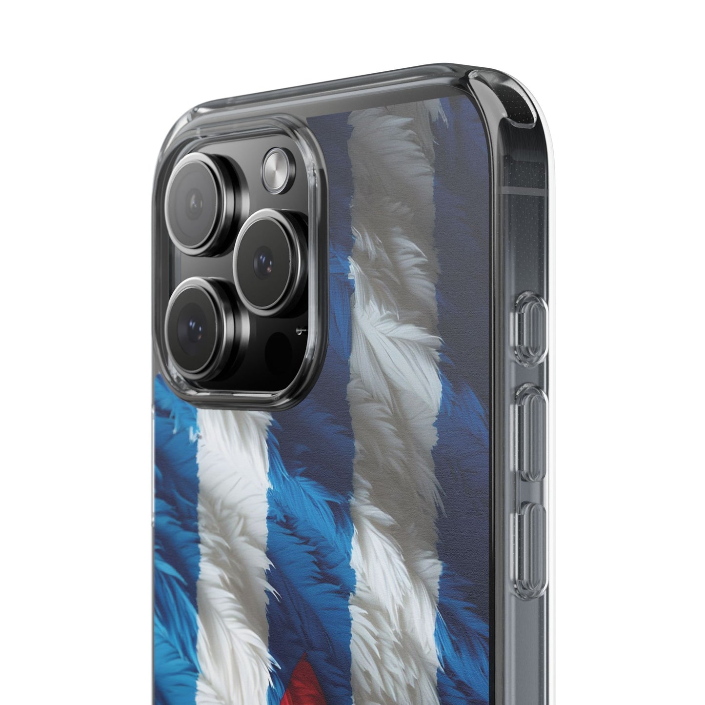 "Bandera de Plumas"- Clear Protection Phone Case