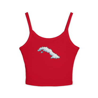 “La Isla Suspendida” – Edición Nubes  Spaghetti Strap Tank Top