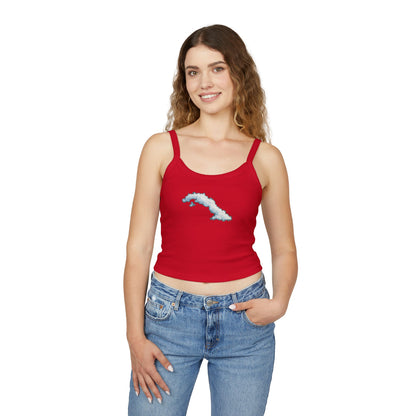 “La Isla Suspendida” – Edición Nubes  Spaghetti Strap Tank Top