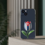 Bandera Cubana en Tulipán- Phone Case