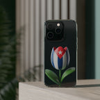 Bandera Cubana en Tulipán- Phone Case