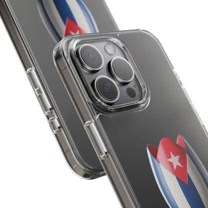 "Bandera Cubana Tulipan"- Clear Phone Case