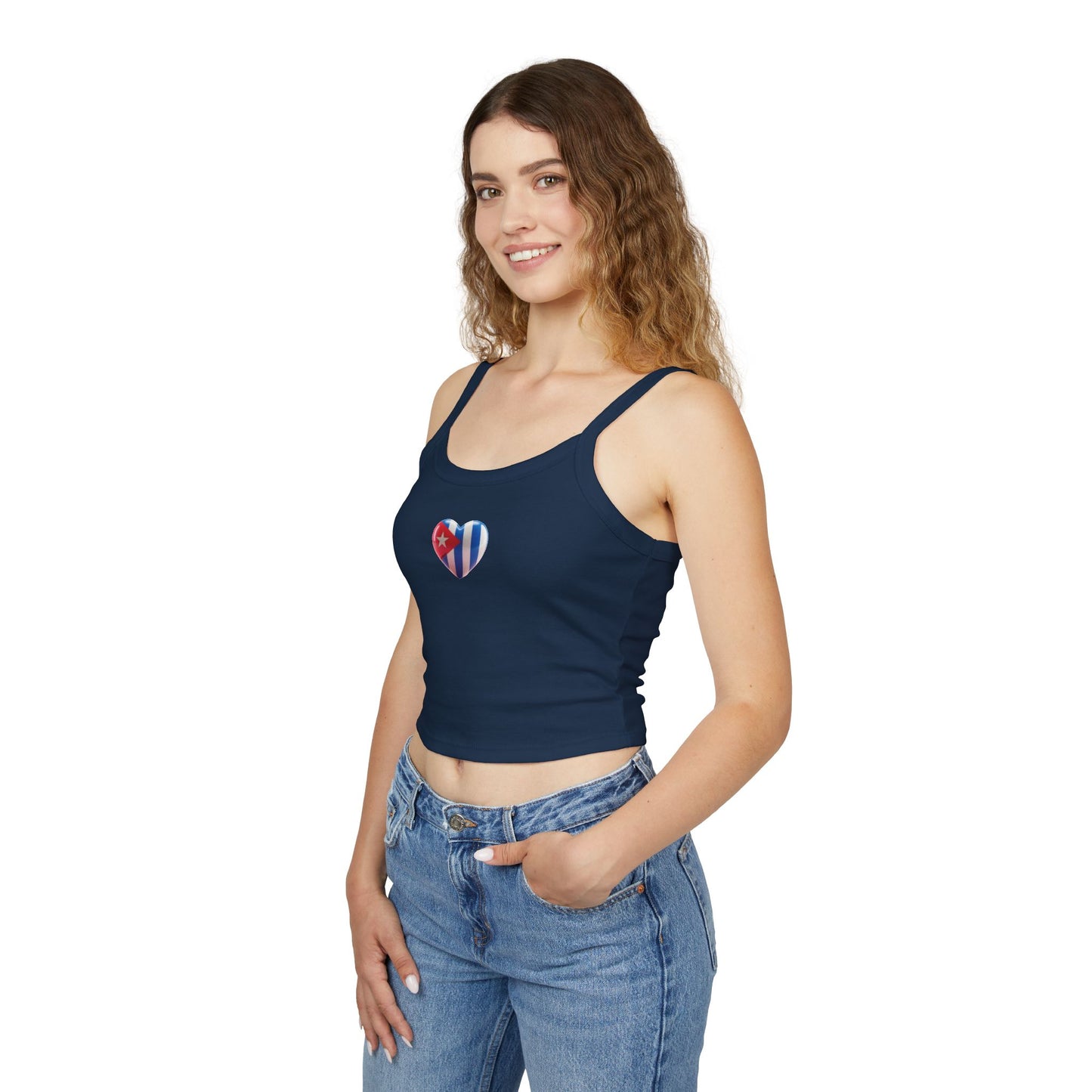 "Bandera Corazon"- Spaghetti Strap Tank Top