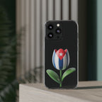 Bandera Cubana en Tulipán- Phone Case