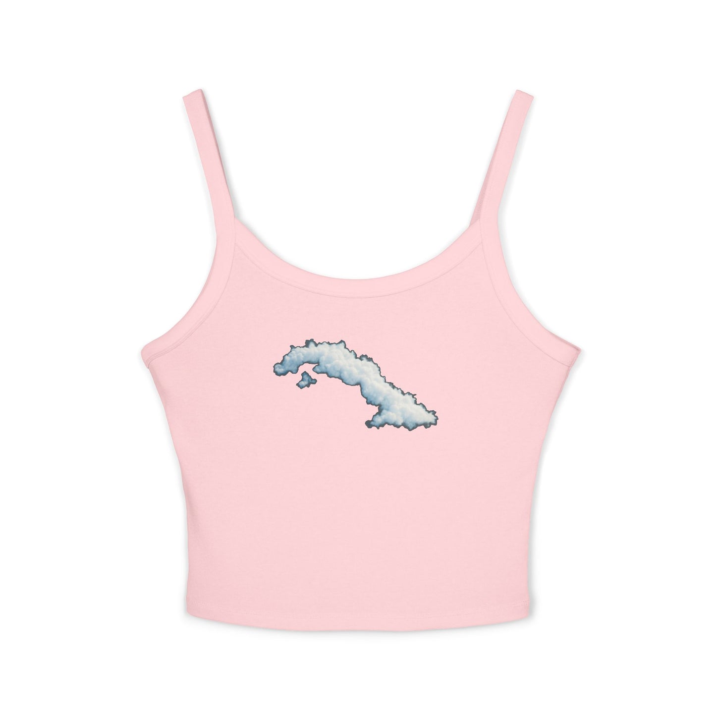 “La Isla Suspendida” – Edición Nubes  Spaghetti Strap Tank Top