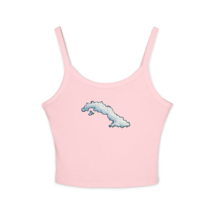 “La Isla Suspendida” – Edición Nubes  Spaghetti Strap Tank Top