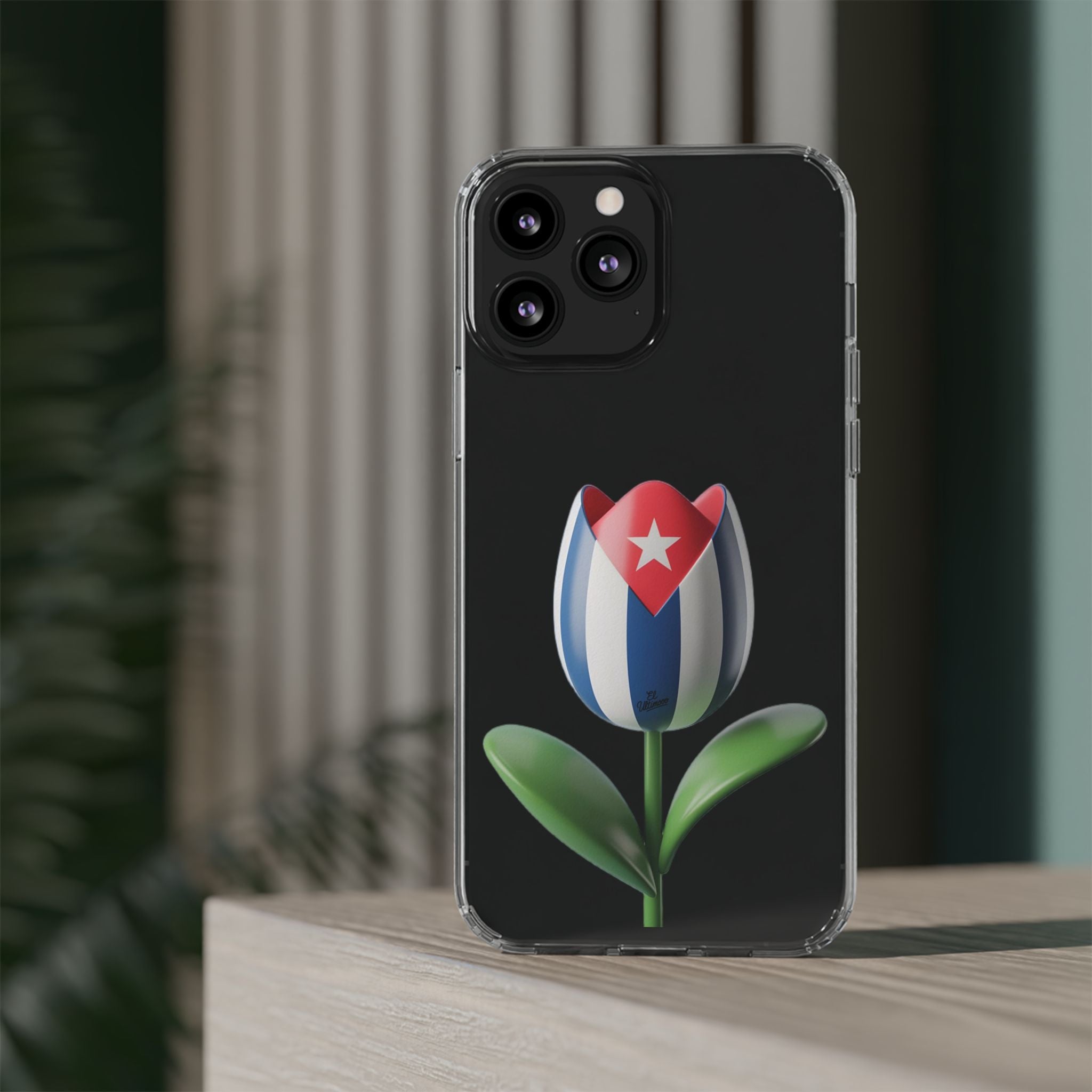 Bandera Cubana en Tulipán- Phone Case