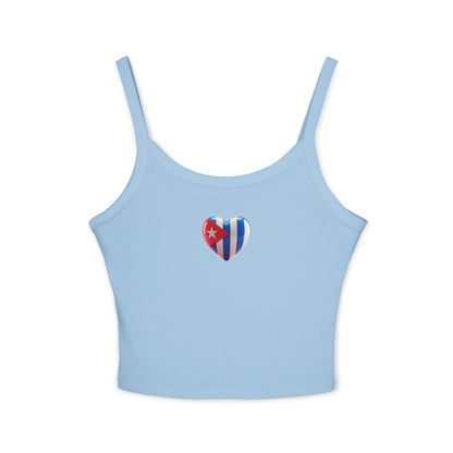 "Bandera Corazon"- Spaghetti Strap Tank Top