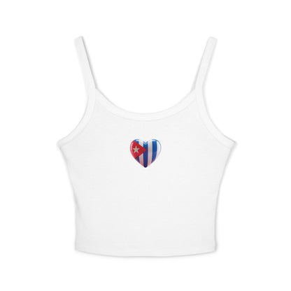 "Bandera Corazon"- Spaghetti Strap Tank Top