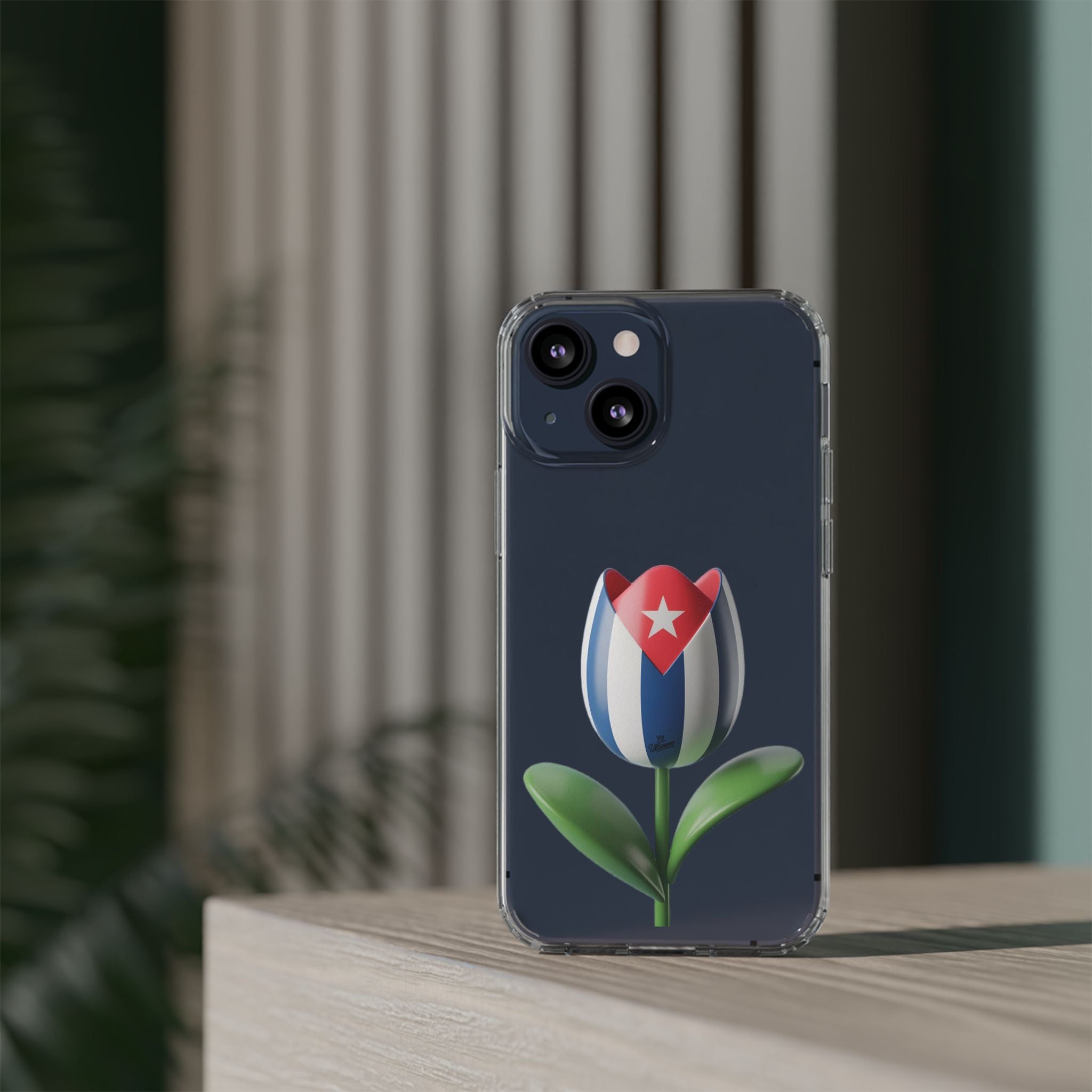 Bandera Cubana en Tulipán- Phone Case