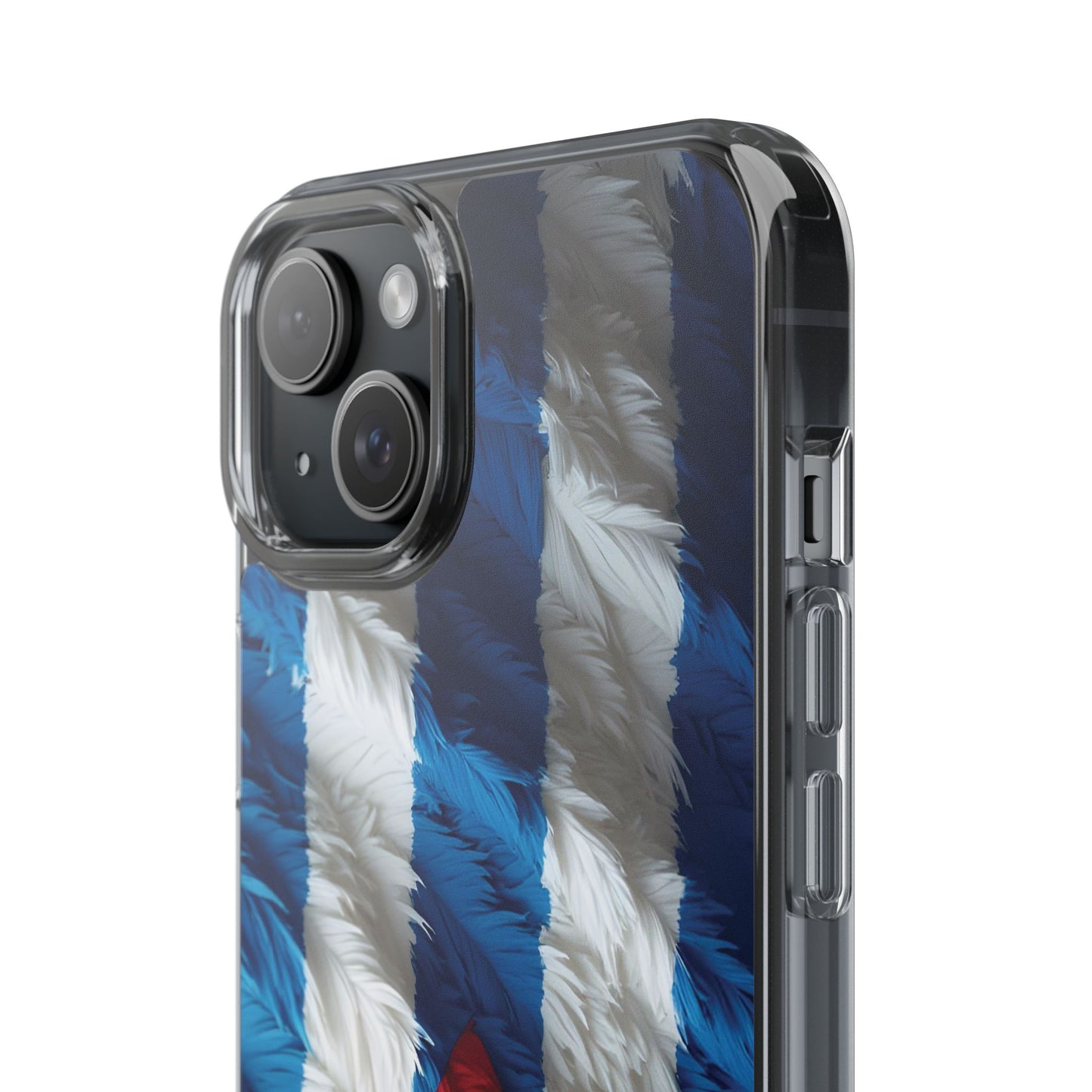 "Bandera de Plumas"- Clear Protection Phone Case