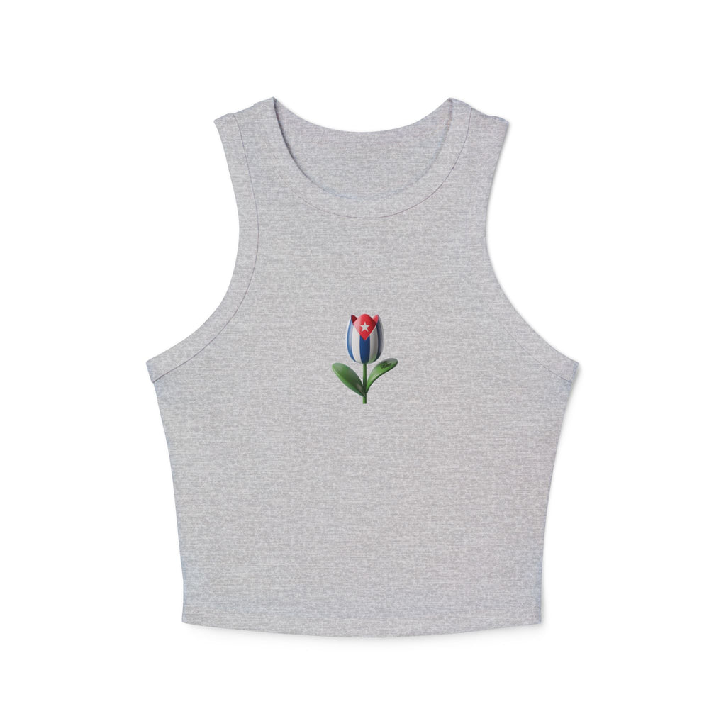 Bandera Cubana en Tulipan- Tank Top