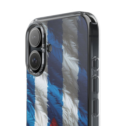 "Bandera de Plumas"- Clear Protection Phone Case