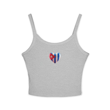 "Bandera Corazon"- Spaghetti Strap Tank Top