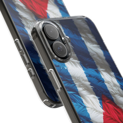 "Bandera de Plumas"- Clear Protection Phone Case