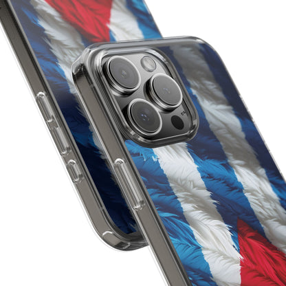 "Bandera de Plumas"- Clear Protection Phone Case