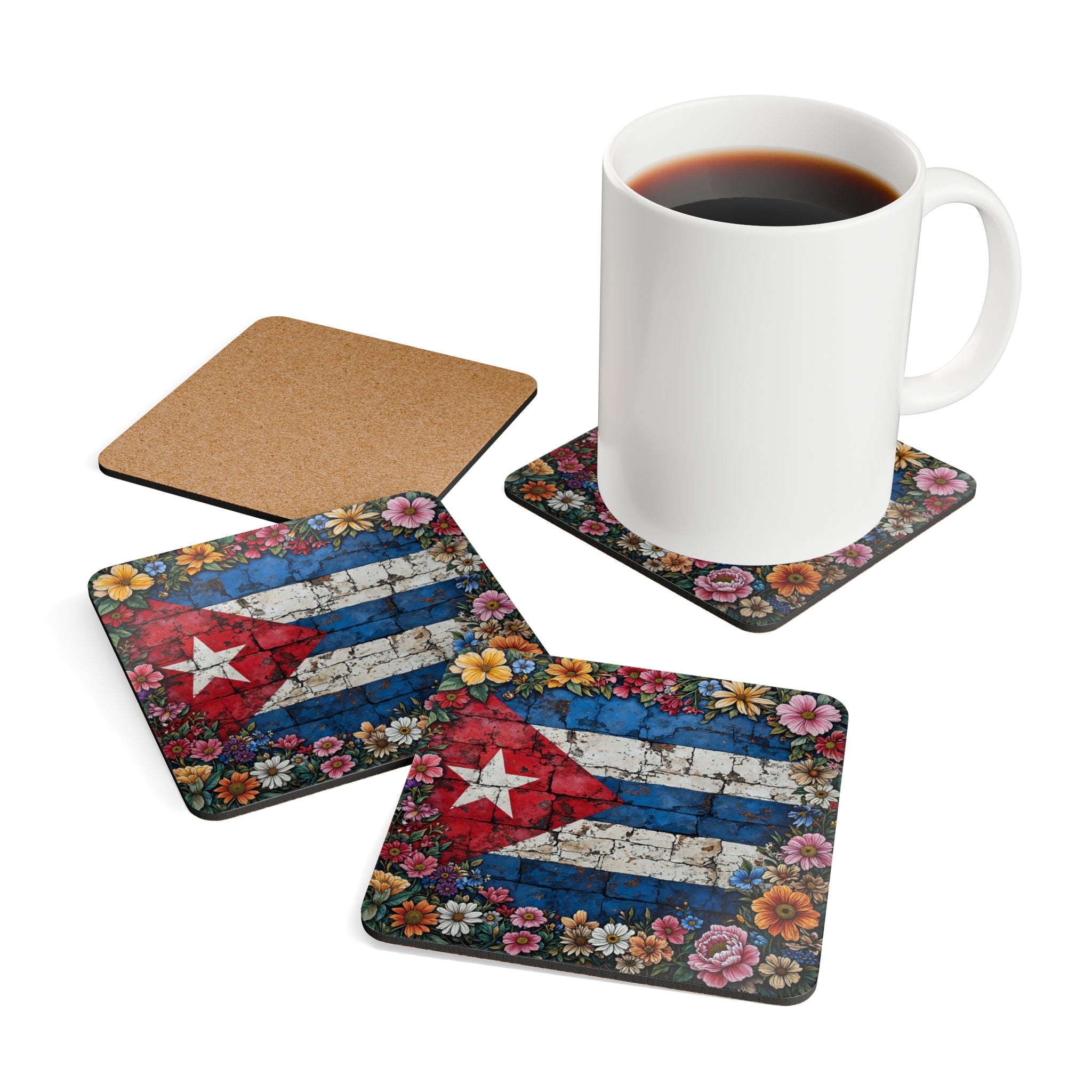 Bandera y Flores – Edición Floral Coaster Set
