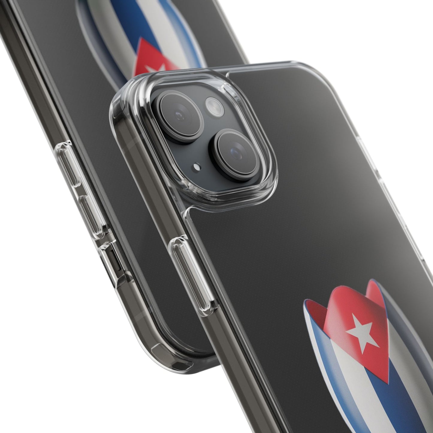 "Bandera Cubana Tulipan"- Clear Phone Case