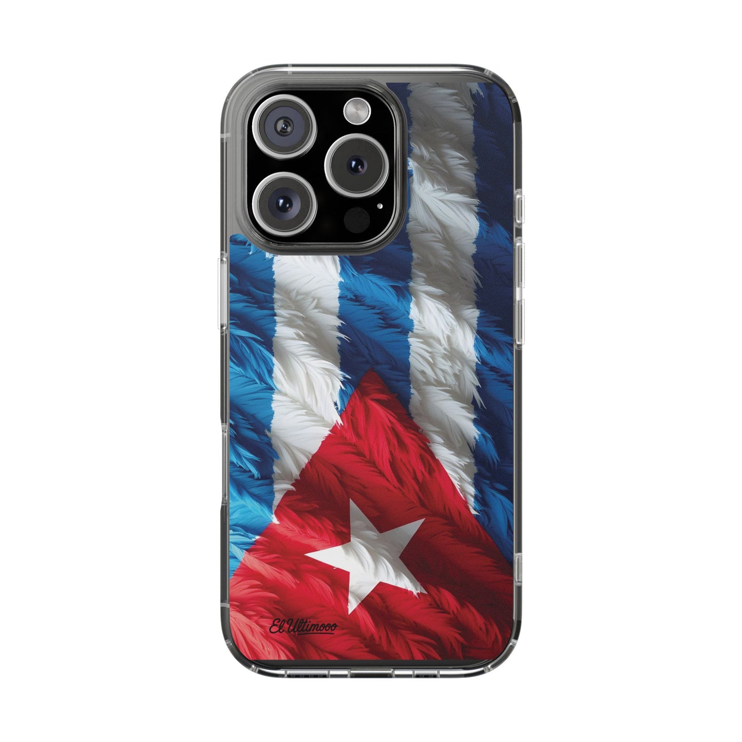 "Bandera de Plumas"- Clear Protection Phone Case