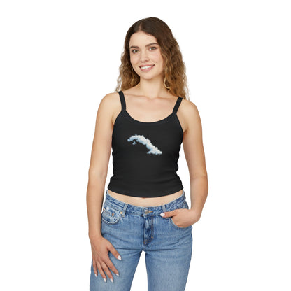 “La Isla Suspendida” – Edición Nubes  Spaghetti Strap Tank Top
