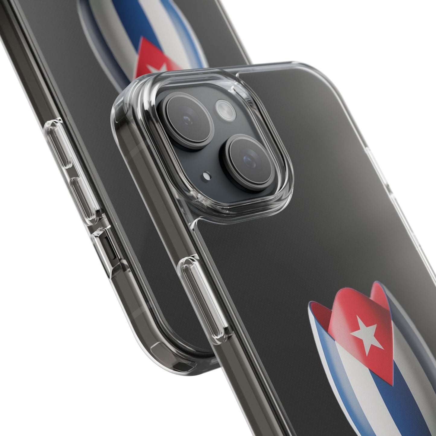 "Bandera Cubana Tulipan"- Clear Phone Case