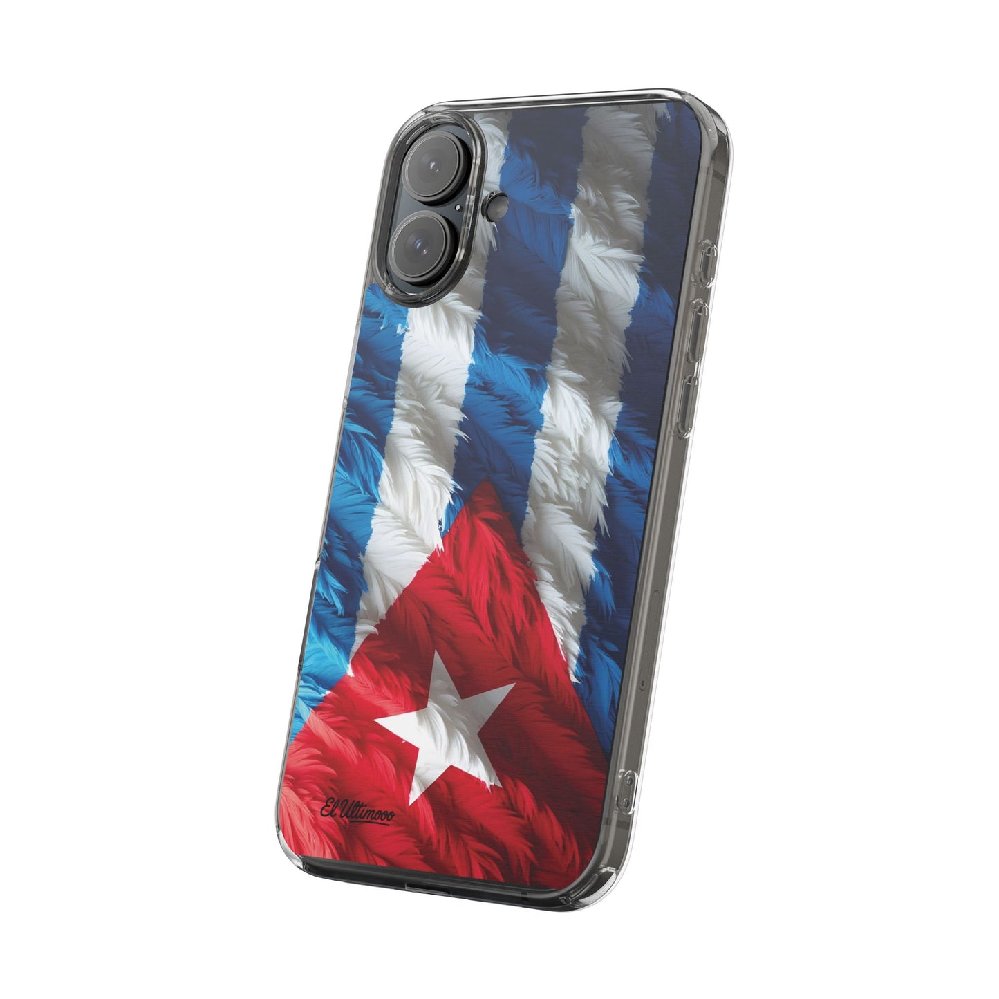 "Bandera de Plumas"- Clear Protection Phone Case