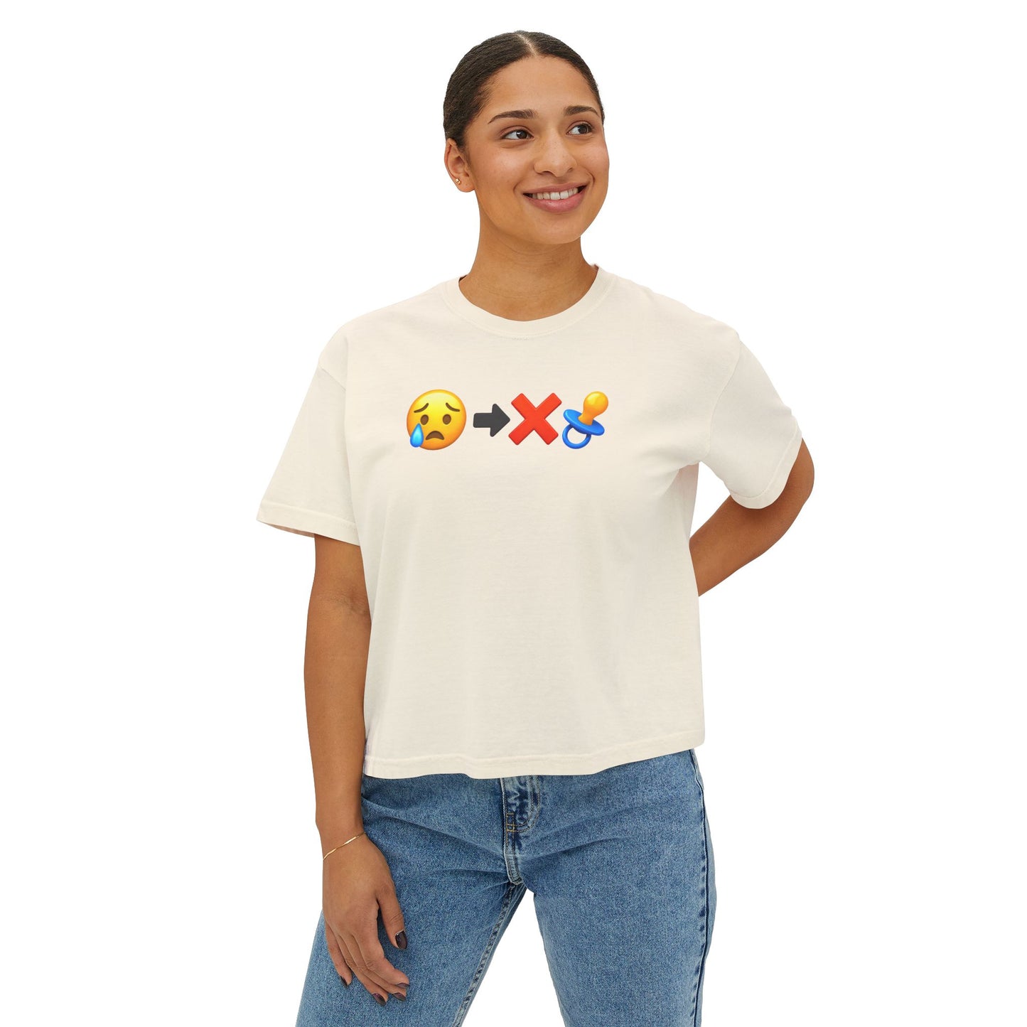 "A llorar que se perdió el tete" – Edición Women's Boxy Tee