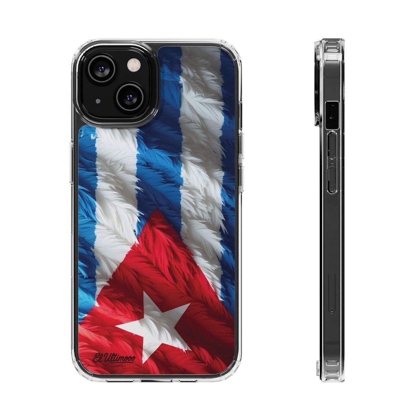 "Bandera de Plumas"- Clear Protection Phone Case