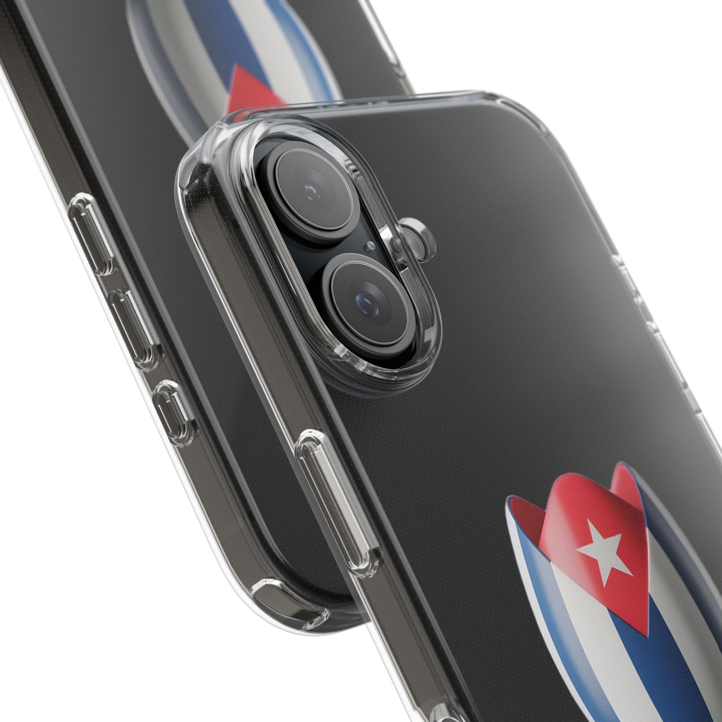 "Bandera Cubana Tulipan"- Clear Phone Case