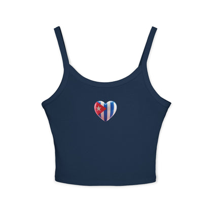 "Bandera Corazon"- Spaghetti Strap Tank Top