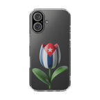 Bandera Cubana en Tulipán- Phone Case