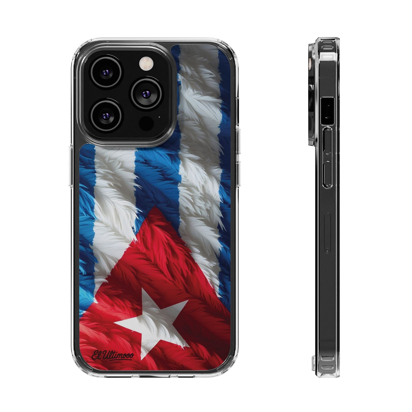 "Bandera de Plumas"- Clear Protection Phone Case