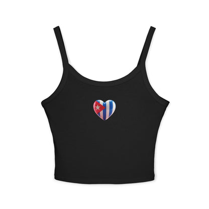 "Bandera Corazon"- Spaghetti Strap Tank Top