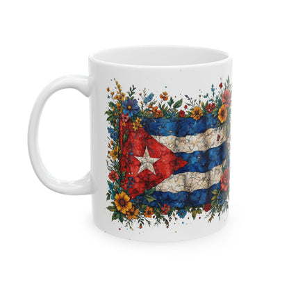 “Cuba Bella” – Edición Floral Ceramic Mug