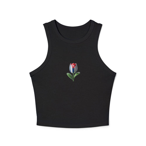 Bandera Cubana en Tulipan- Tank Top
