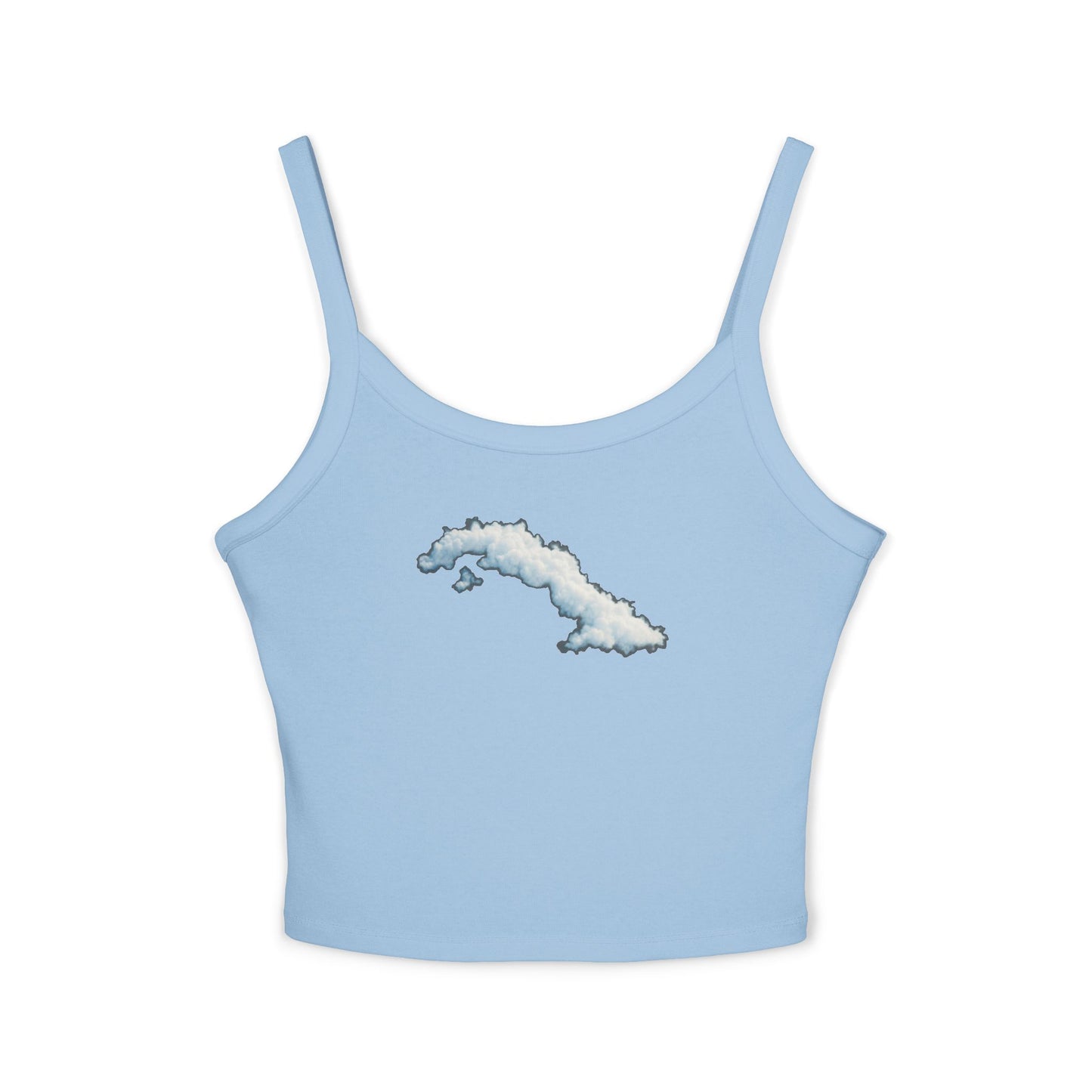 “La Isla Suspendida” – Edición Nubes  Spaghetti Strap Tank Top