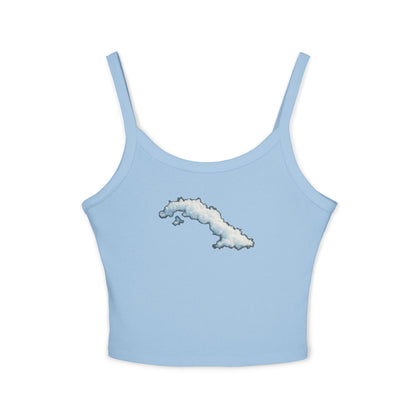 “La Isla Suspendida” – Edición Nubes  Spaghetti Strap Tank Top