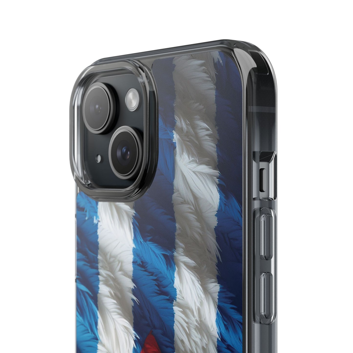 "Bandera de Plumas"- Clear Protection Phone Case