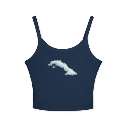 “La Isla Suspendida” – Edición Nubes  Spaghetti Strap Tank Top