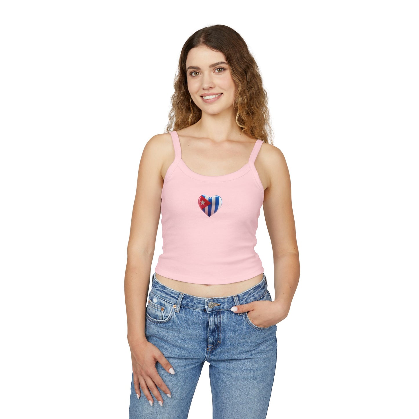 "Bandera Corazon"- Spaghetti Strap Tank Top