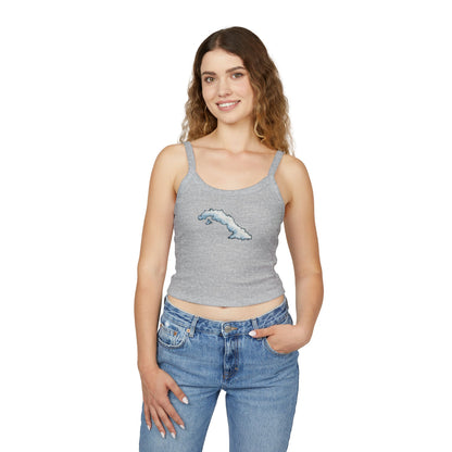 “La Isla Suspendida” – Edición Nubes  Spaghetti Strap Tank Top