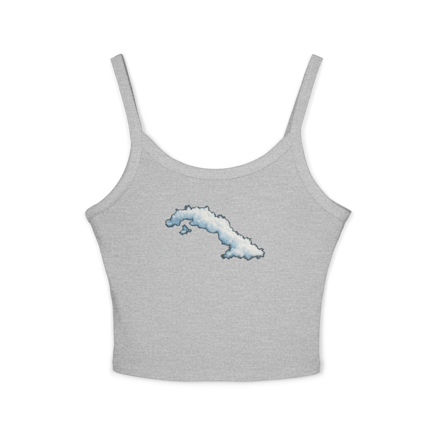 “La Isla Suspendida” – Edición Nubes  Spaghetti Strap Tank Top